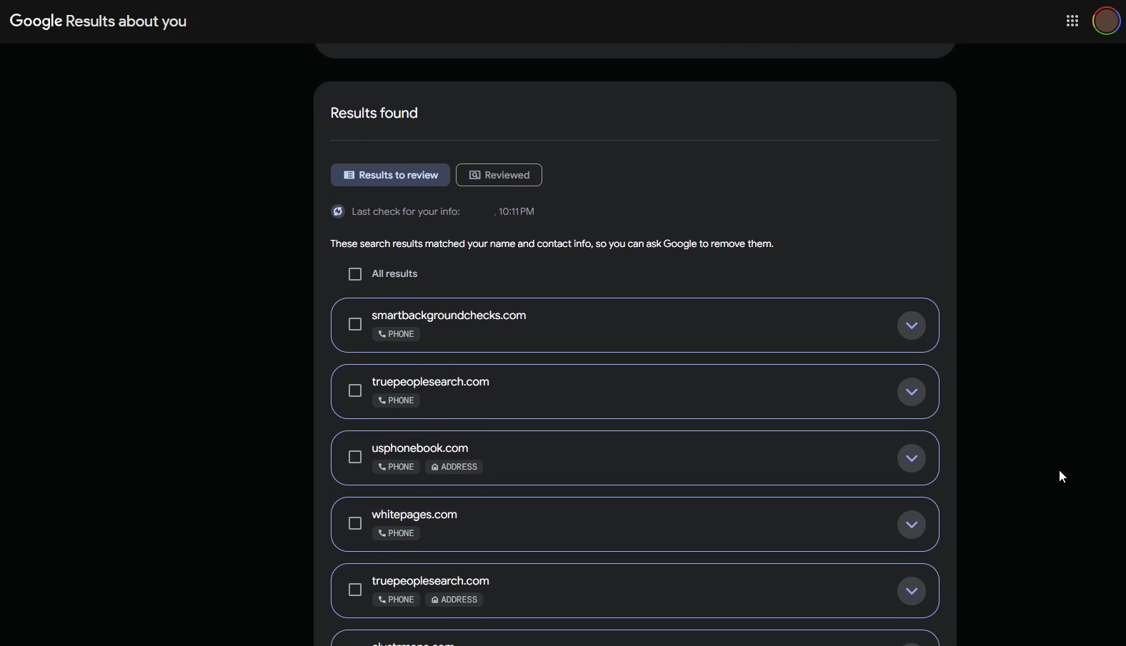 GoogleResultsAboutYouFound.PNG